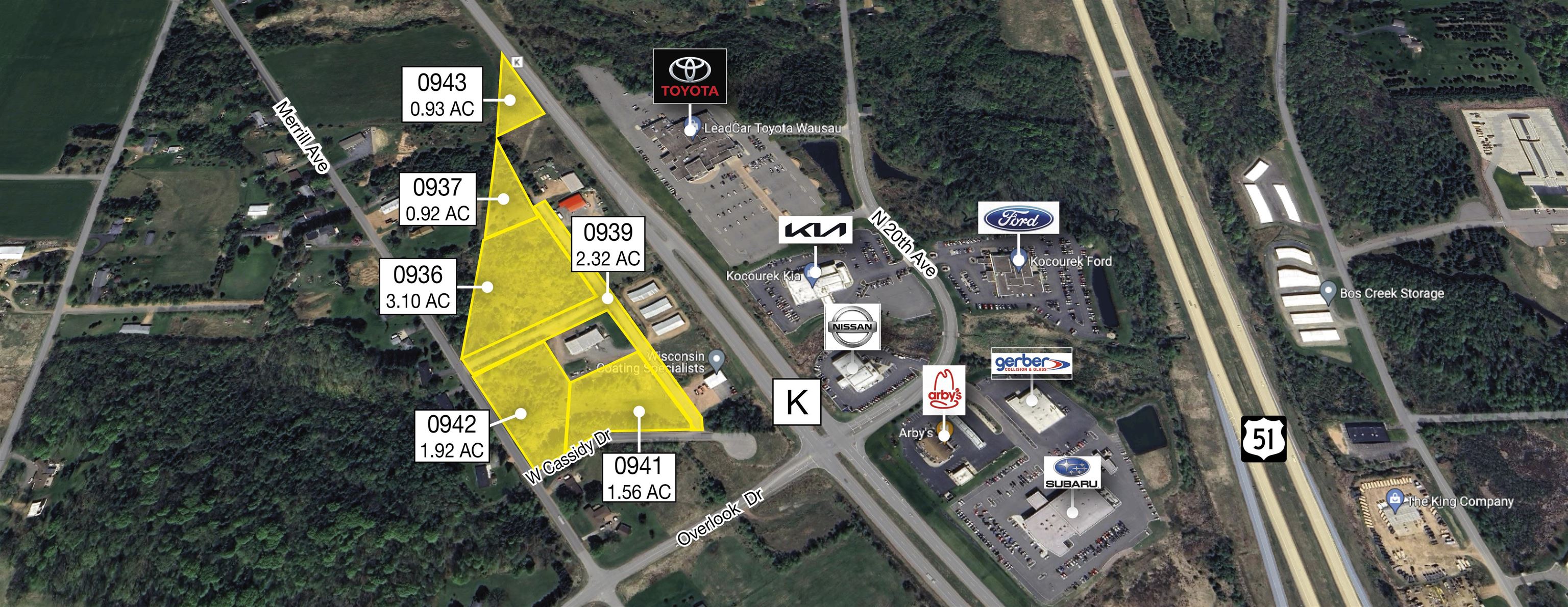 000 W CASSIDY DRIVE, Wausau, Wisconsin 54401, ,Land,For Sale,000 W CASSIDY DRIVE,22401401