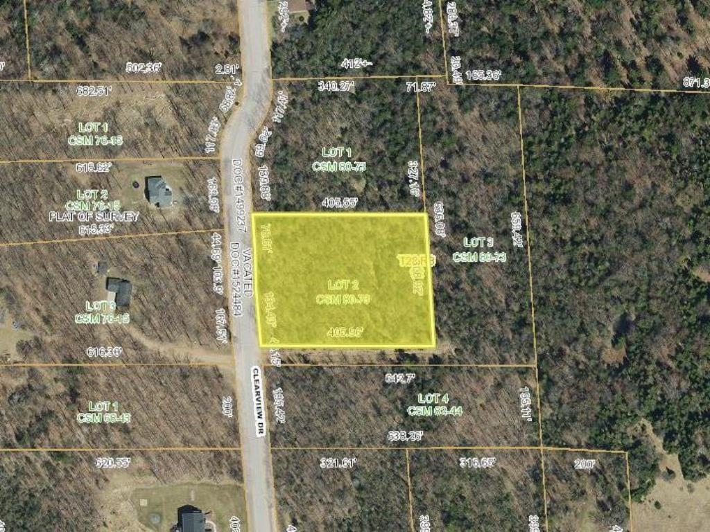 Lot 2 2.88 Acre CLEARVIEW DRIVE, Weston, Wisconsin 54476, ,Land,For Sale,Lot 2 2.88 Acre CLEARVIEW DRIVE,22402932