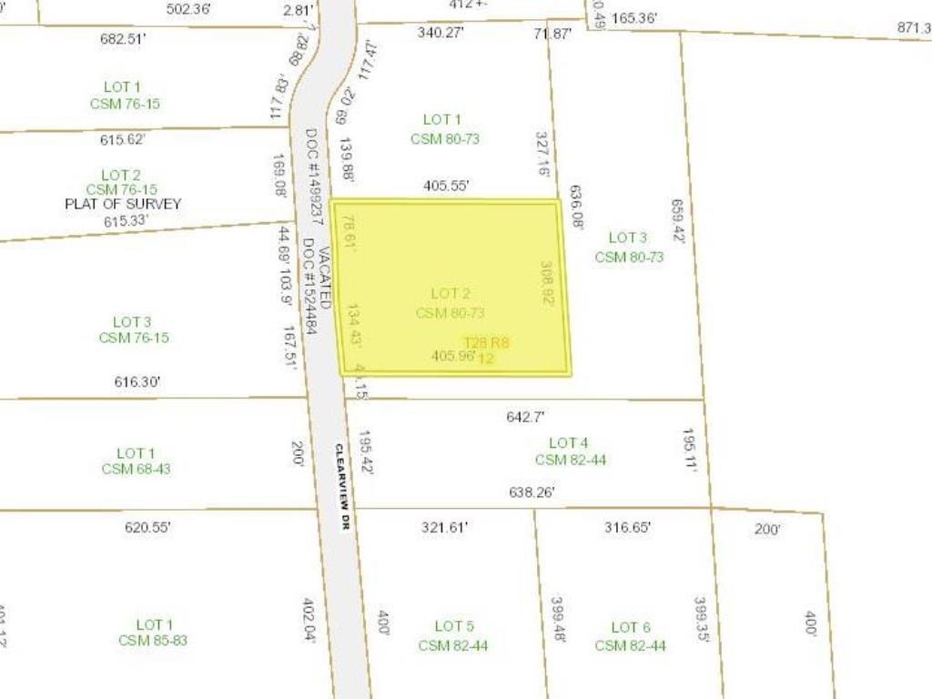 Lot 2 2.88 Acre CLEARVIEW DRIVE, Weston, Wisconsin 54476, ,Land,For Sale,Lot 2 2.88 Acre CLEARVIEW DRIVE,22402932