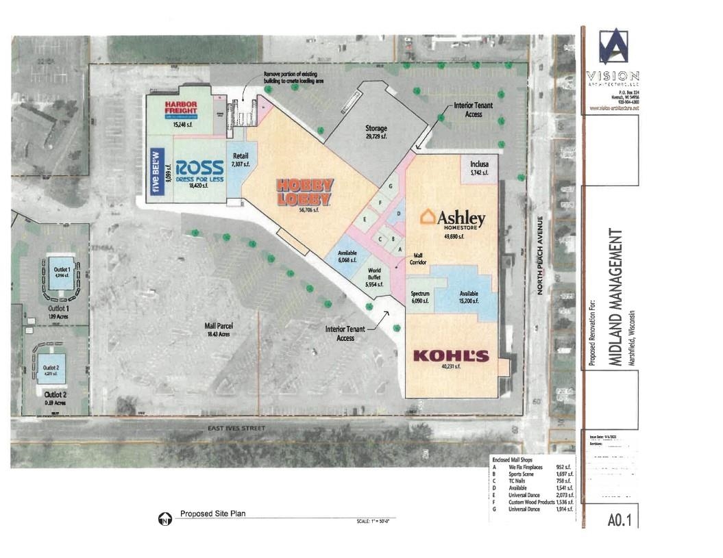 Outlot 2 E IVES STREET, Marshfield, Wisconsin 54449, ,Commercial/industrial,For Sale,Outlot 2 E IVES STREET,22500155
