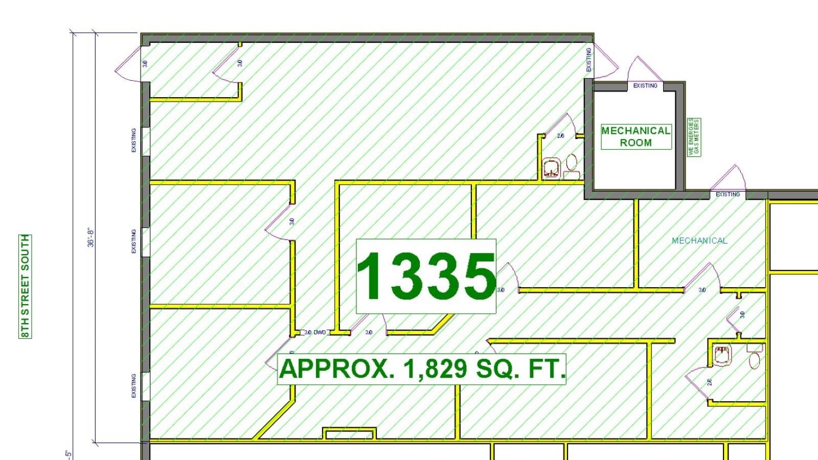 1335 S 8TH STREET, Wisconsin Rapids, Wisconsin 54494, ,Commercial/industrial,For Rent,1335 S 8TH STREET,22501253