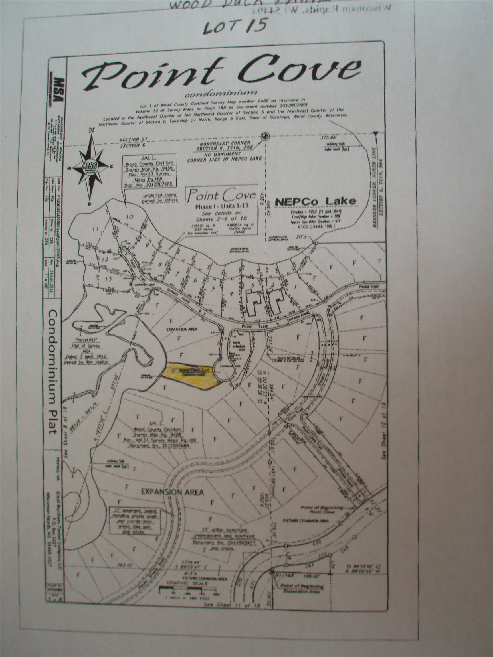 Lot 15 WOOD DUCK TRAIL, Wisconsin Rapids, Wisconsin 54494, ,Land,For Sale,Lot 15 WOOD DUCK TRAIL,22501854