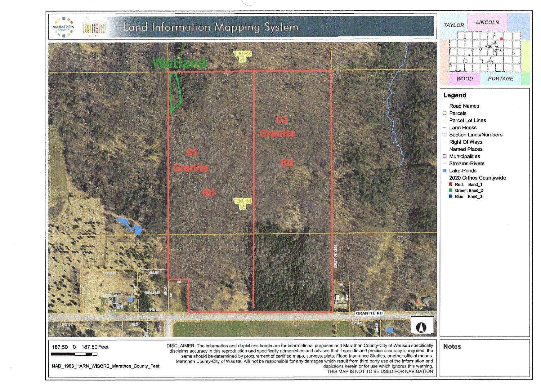 01 GRANITE ROAD, Wausau, Wisconsin 54403, ,Land,For Sale,01 GRANITE ROAD,22502223