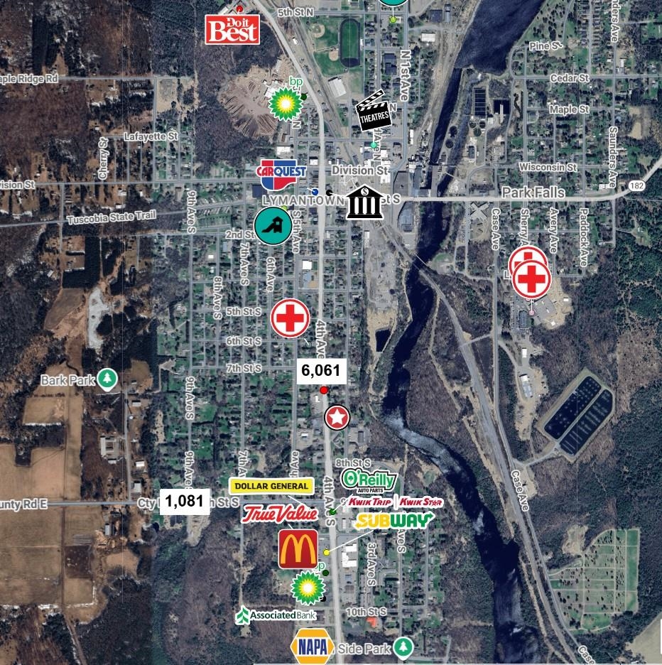 861 4TH AVENUE SOUTH, Park Falls, Wisconsin 54552, ,Commercial/industrial,For Rent,861 4TH AVENUE SOUTH,22503737