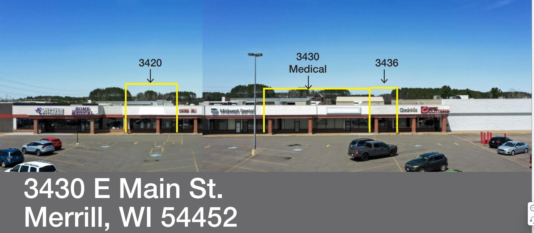 3430 E MAIN STREET, Merrill, Wisconsin 54452, ,Commercial/industrial,For Rent,3430 E MAIN STREET,22503871