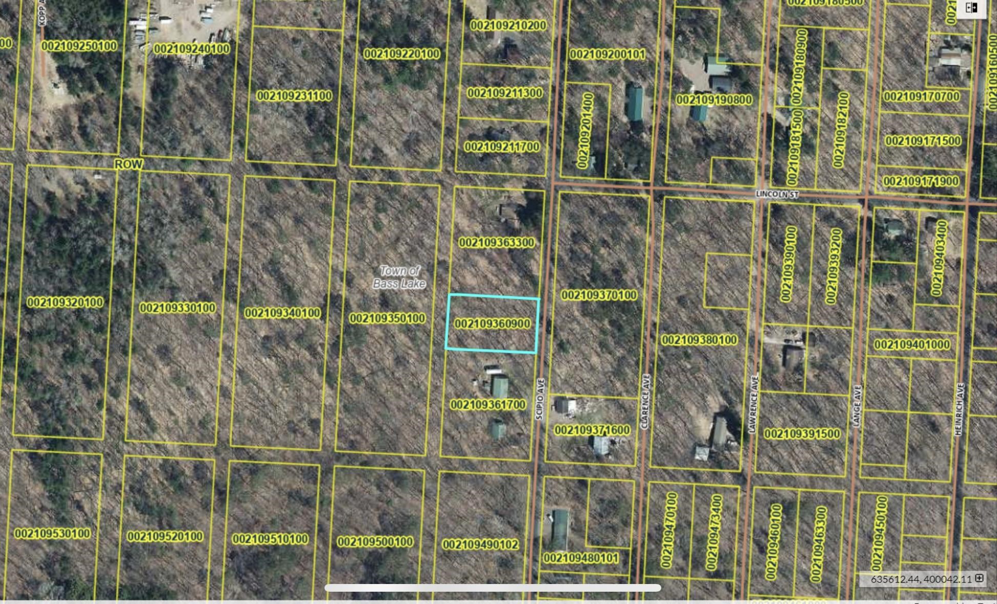 .55A On Scipio Ave, HAYWARD, Wisconsin 54843, ,Land,For Sale,.55A On Scipio Ave,22504465