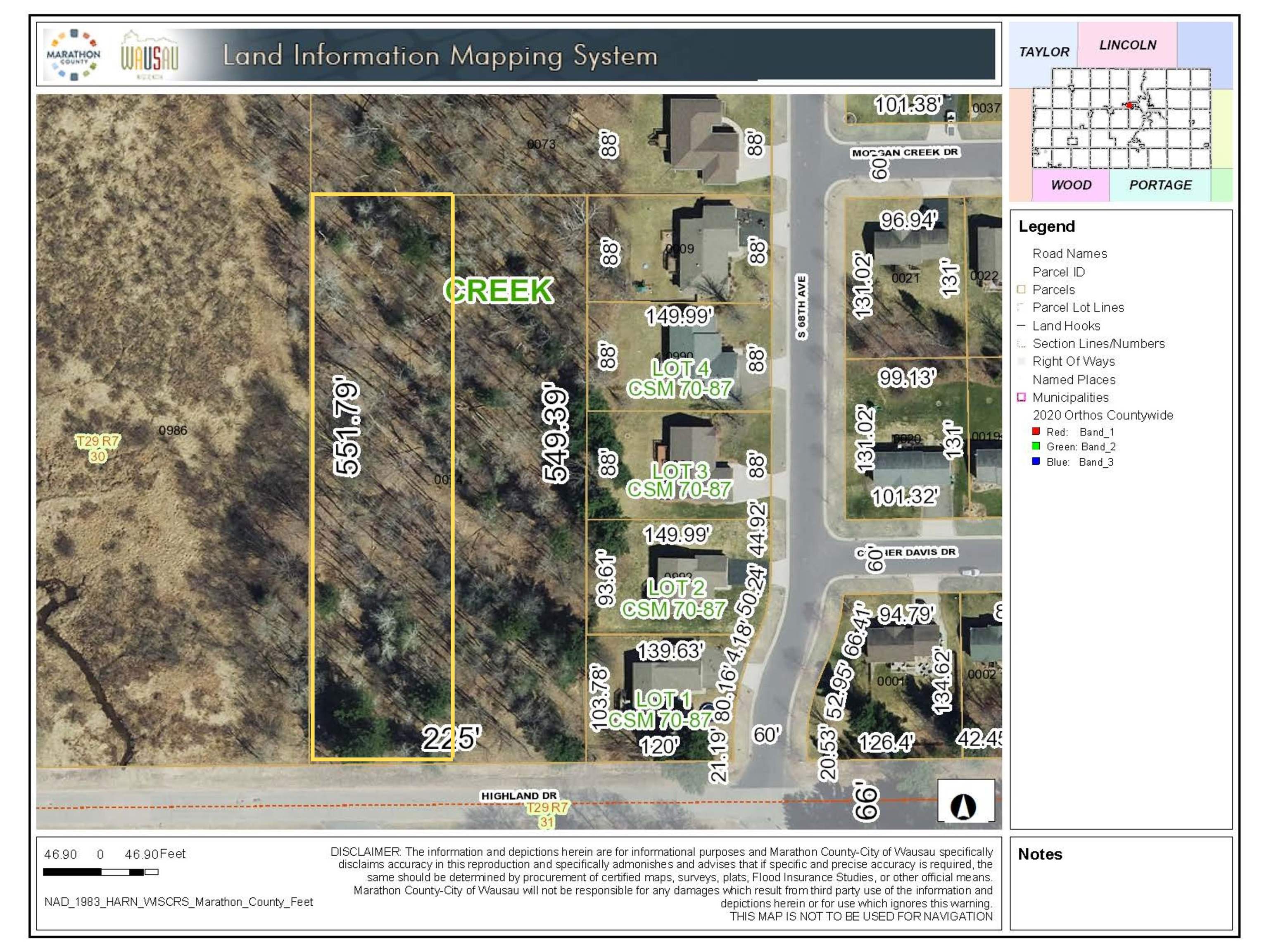 Lot 1 HIGHLAND DRIVE, Wausau, Wisconsin 54401, ,Land,For Sale,Lot 1 HIGHLAND DRIVE,22600190
