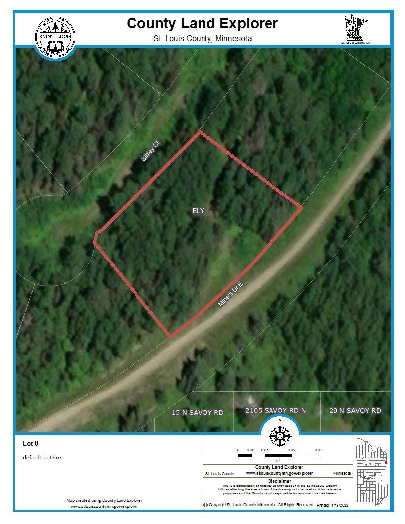 TBD Lot 8 Sibley Court Drive for sale in Ely, Minnesota, MLS ID