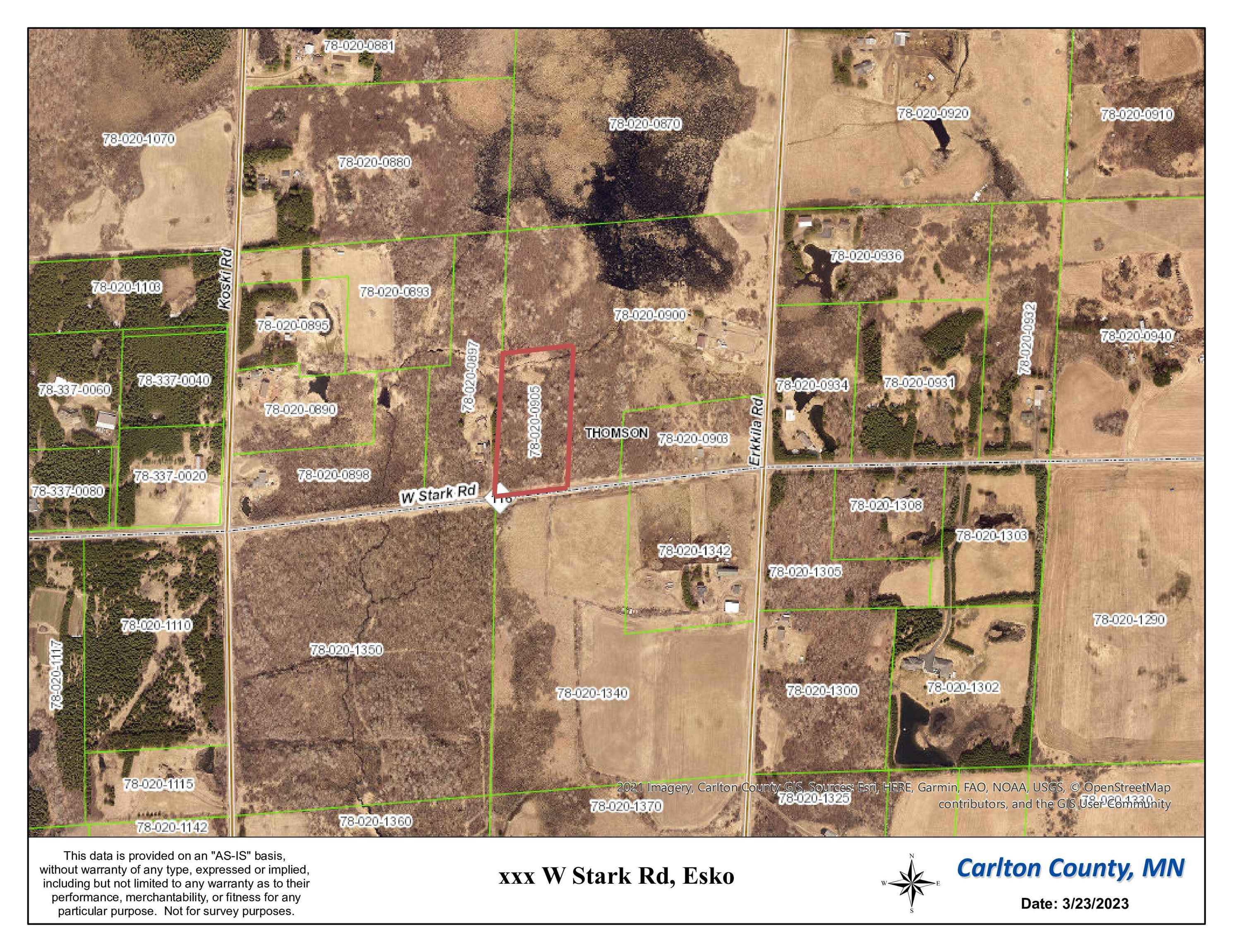 XXX W Stark Rd, Esko, MN 55733 60,000 Lots & Land Active