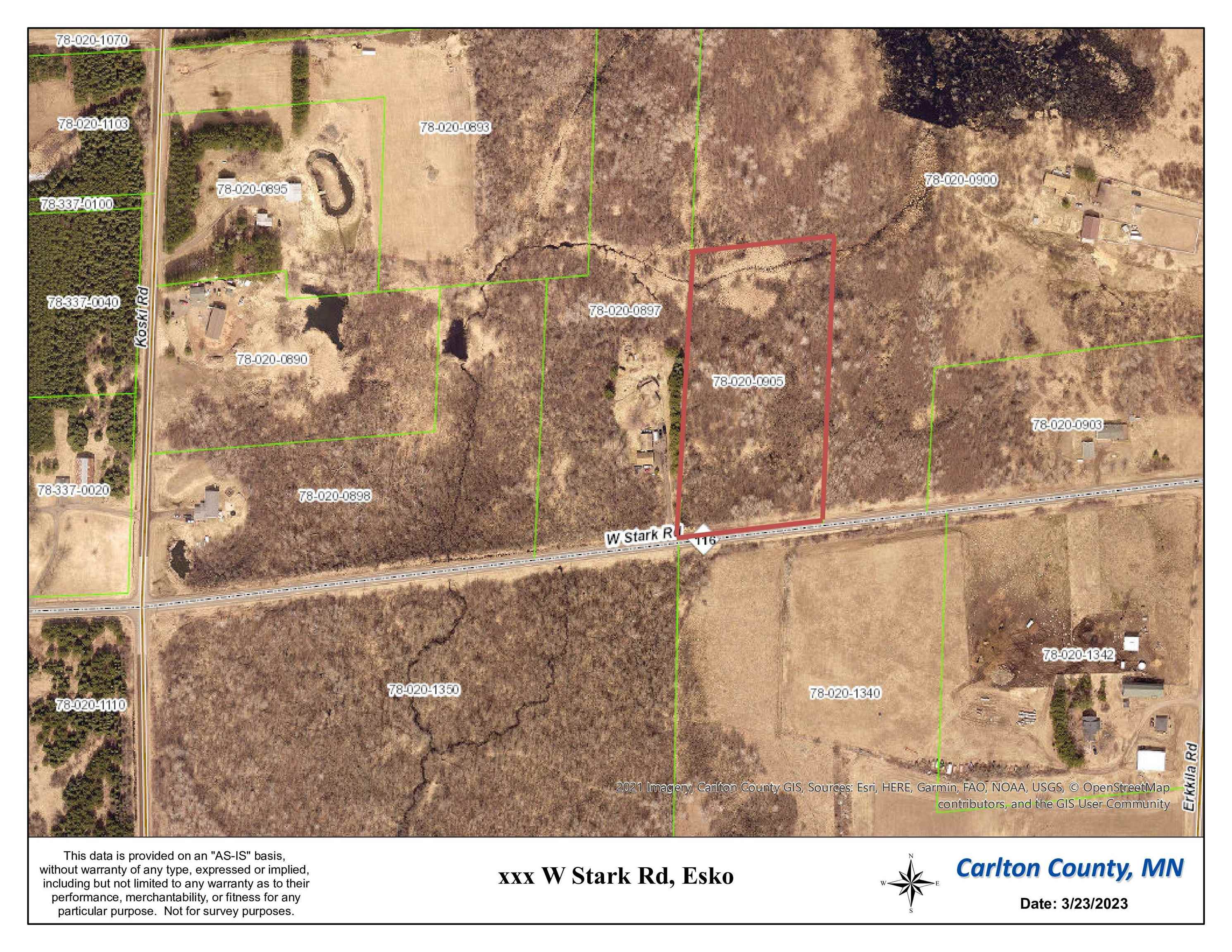 XXX W Stark Rd, Esko, MN 55733 60,000 Lots & Land Active