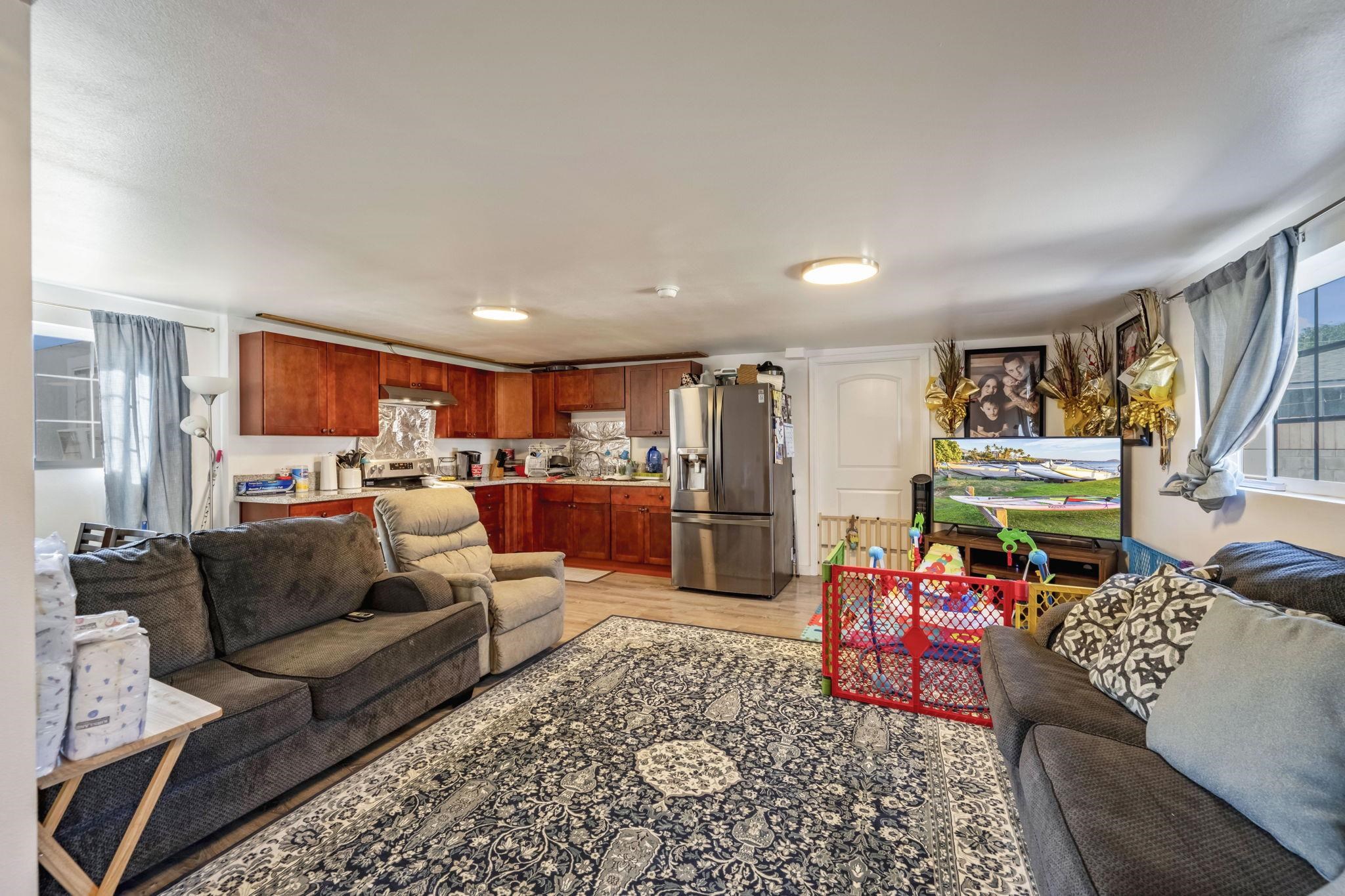 Not one but two 3 Bedroom Units attached by an enclosed garage! Redesigned and remodeled in 2020, the home is broken up by a 3 bedroom, 1 bathroom original main house and an additional 3 bedroom/ 2 bathroom extension. Lot is 7,768 SF and located in a cul-de-sac near Puunene in Kahului. Centrally located, you are minutes to the airport and just 15 minutes to Kihei & Wailuku. County records may differ, Buyer to do their own due diligence. VIEW 3D MATTERPORT to see full layout.