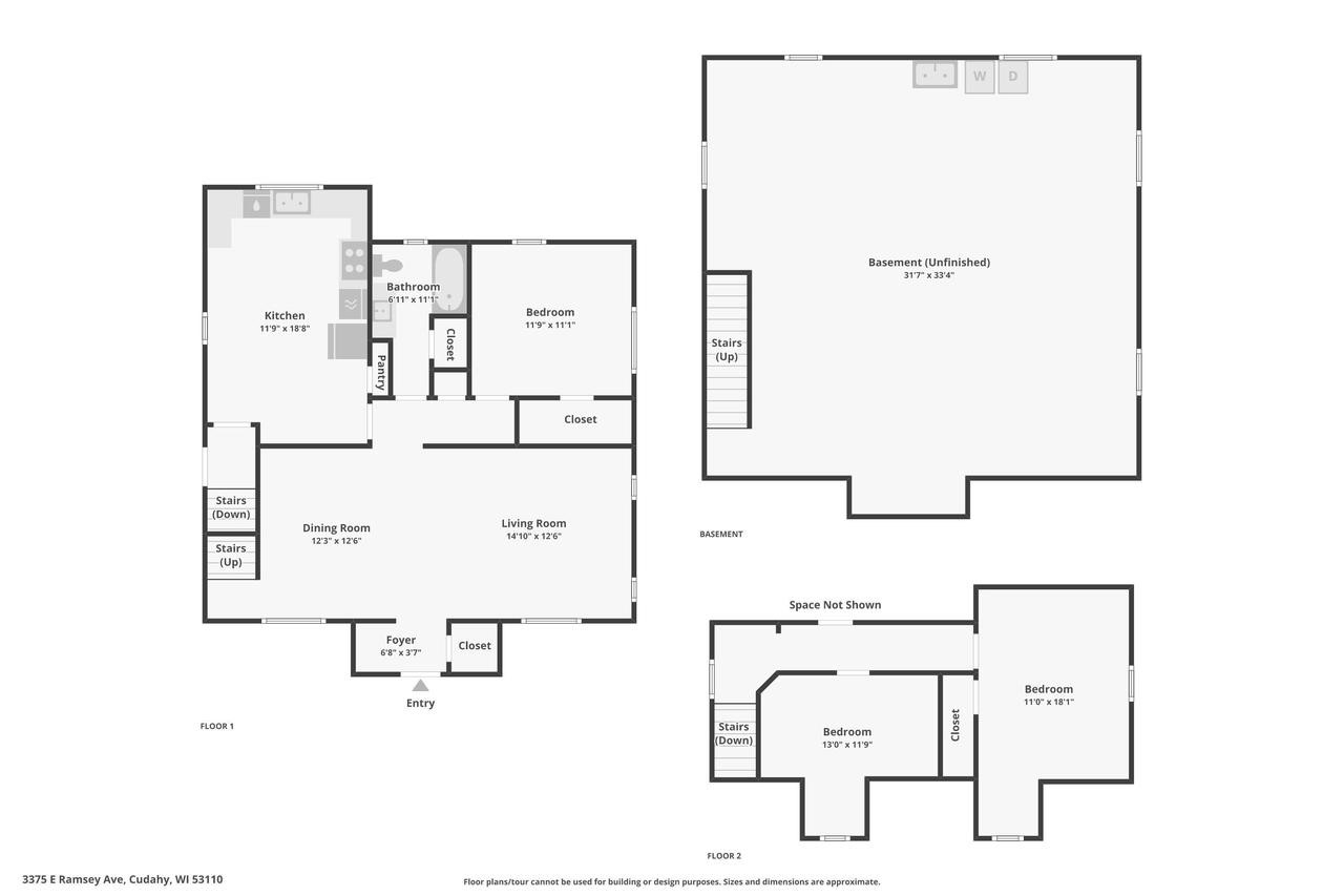 3375 E Ramsey AVENUE, CUDAHY, Wisconsin 53110, 3 Bedrooms Bedrooms, ,1 BathroomBathrooms,Residential,For Sale,3375 E Ramsey AVENUE,MM1900057