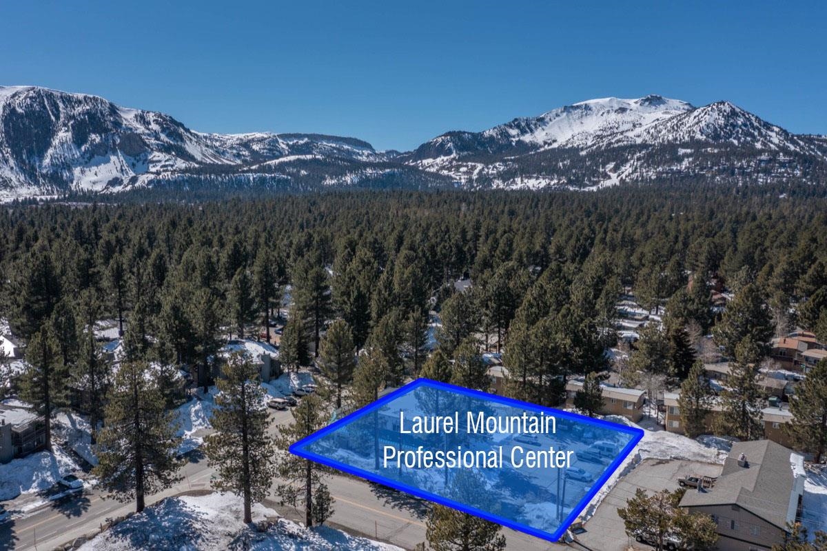 Commercial business center, centrally located in Mammoth Lakes on the corner of Laurel Mountain Road and Sierra Nevada Road.  5,920 square feet of usable area (Includes common area, meeting space, and bathrooms) and 4,505 of leasable area.  Property has a good/consistent rental history with professional occupants. 14 leasable spaces, a small conference room, utility room and common area.  Roofs were replaced approximately 3 years ago. Rents are below market and new short-term leases in place as of 6.1.2022. This property sits two lots totaling approximately .57 acres of land. CAM charges are passed through to tenants, but estimated CAM for foot for the spaces are set at $.65 and $.75.  Gross Rent and CAM Income for 2019, 2020, and 2021 was $89,997, $88,193 and $86,226 respectively.  2022 Rent + CAM Income $97,428.