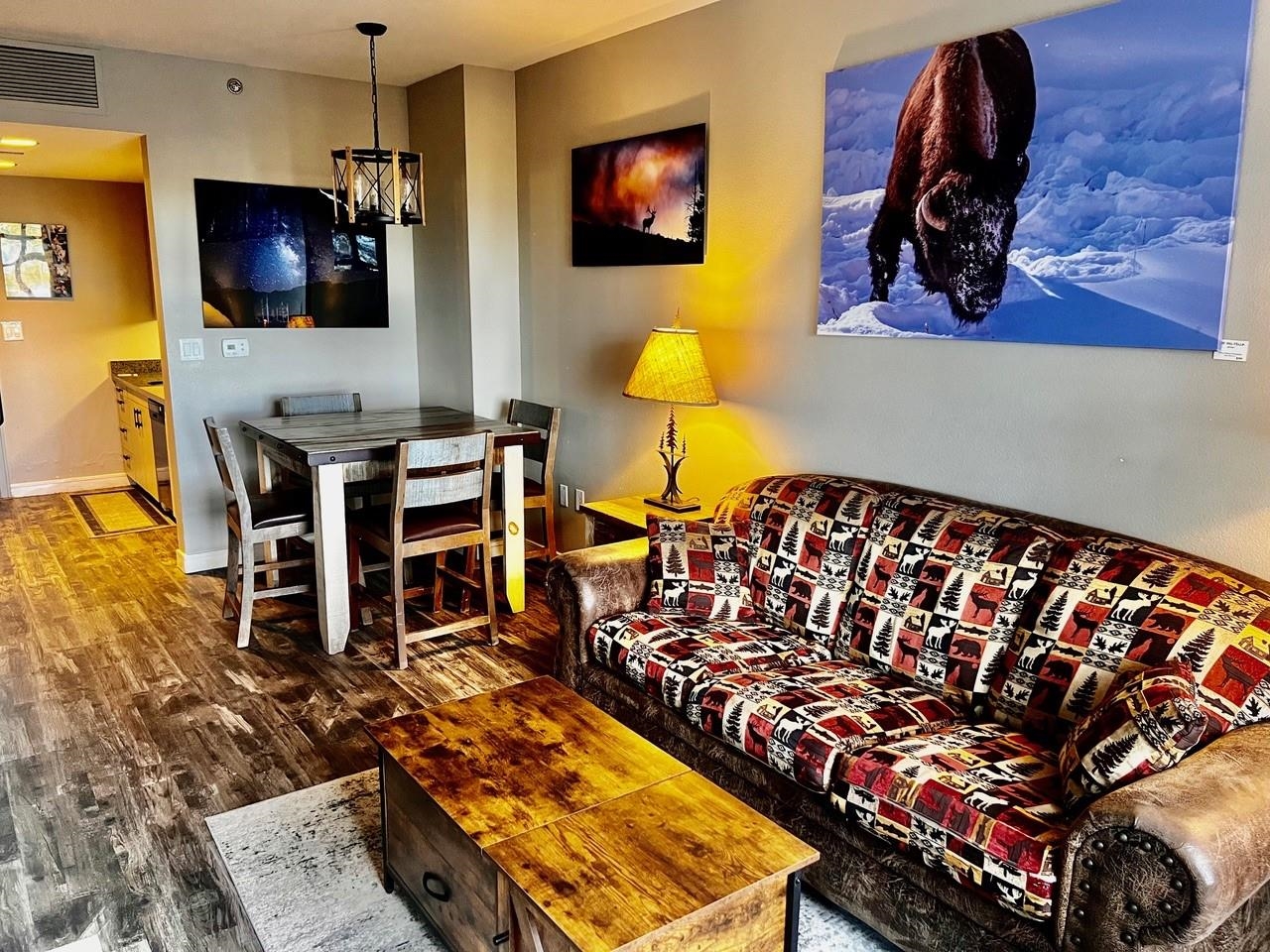 Westin Monache 1-Bedroom for sale!  This 2nd floor unit with views to the east has been tastefully updated to provide more modern décor while keeping the mountain theme.  The upgraded flooring, furnishings, and artwork make this a desired rental for visitors looking for a classier stay with ideal location and amenities.  The Westin in Mammoth is known for its excellent location. Being just steps away from the Village allows owners and guests to have quick and convenient access to a variety of restaurants, shopping, events, services, transportation, and the Village Gondola which takes skiers up to the newly remodeled Canyon Lodge.  Westin amenities are top notch with a year-round heated pool, multiple outdoor hot tubs, a workout/weight room, private ski lockers, valet service, 24-hour front desk staff, underground parking, conference rooms, kid’s club, free shuttle service, and the Whitebark Restaurant and Bar.  This unit is being sold fully furnished to be able to start using and renting it immediately upon taking ownership.