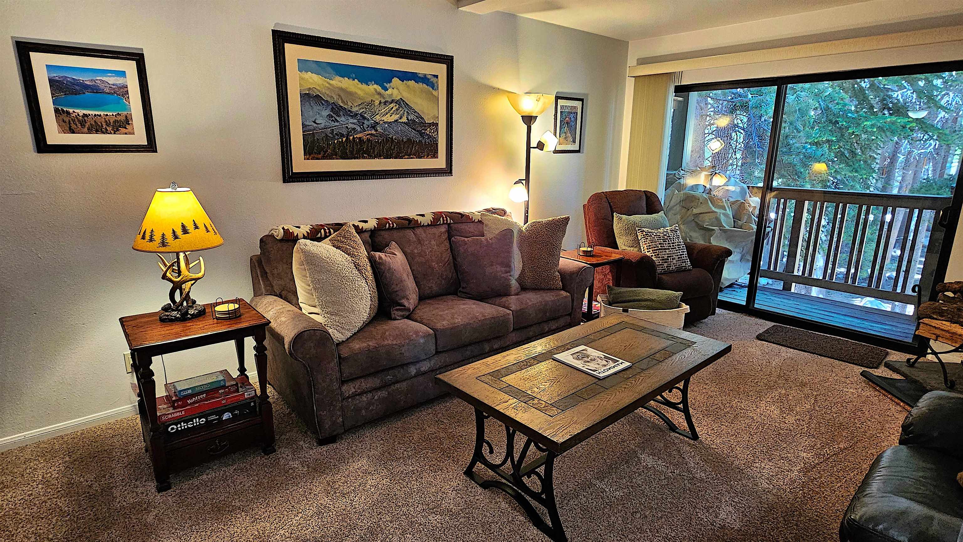 Welcome to this turnkey, fully furnished and newly upgraded 1BD + 1BA condo at The Summit. Only a block from Eagle Lodge and the slopes of Mammoth Mountain, the full amenity complex has underground parking, multiple outdoor pools, jacuzzis, saunas, work out facilities, tennis/pickleball courts and outdoor picnic & BBQ areas. This condo features all new furnishings including a luxurious king bed, modern mountain decor, a queen pullout sofa sleeper, custom bunk beds, updated vinyl flooring & carpet, fresh paint, an upgraded fully-stocked kitchen, a newly remodeled bathroom and more. The private deck is a relaxing summer retreat with forest & peek-a-boo views of the golf course. Your reserved underground parking space will keep you from shoveling out your car during winter, and the elevator will bring you and all your gear from the car right to your condo with ease. Just steps away and right outside the door to the building you'll find the pool, 2 jacuzzis, built-in BBQs and a large patio area. In the summer, the 18-hole Sierra Star Golf Course is right across the street as well as the scenic town bike path, hiking, mountain biking trails, the free year-round Mammoth shuttle stop and more. HOA Dues cover water, sewer, cable TV, internet, unlimited hot water, trash service and snow removal. This condo easily sleeps 6 and is move-in ready. Make this your perfect vacation, ski cabin getaway or income producing short-term rental - demand in this location is strong all year long. Call agent for more info or to schedule a showing.