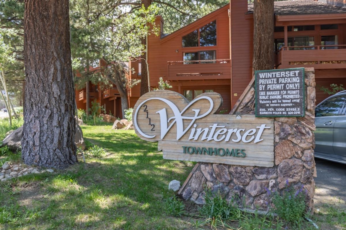 This oversized 2 bedroom + loft townhome is the peaceful mountain escape you've been looking for! The Winterset complex has a park-like setting and this floor-plan allows for the privacy of no neighbors above or below you. The interior feels comfortable and warm, with beautiful COREtec Premium Oak vinyl plank floors, skylights, an upgraded kitchen, and a convenient pellet stove. The location of the property puts you within walking distance of shops, restaurants, entertainment, and free public transportation. Just down the street, and a short shuttle ride, from Mammoth Mountain's Eagle Lodge and the Sierra Star executive golf course. With lovely complex amenities, an oversized floor-plan, and relatively low HOA's that include water and snow removal, this home is a must see! Schedule a showing today and check out the 3D tour here: https://my.matterport.com/show/?m=aNwC5ey9VX8&brand=0
