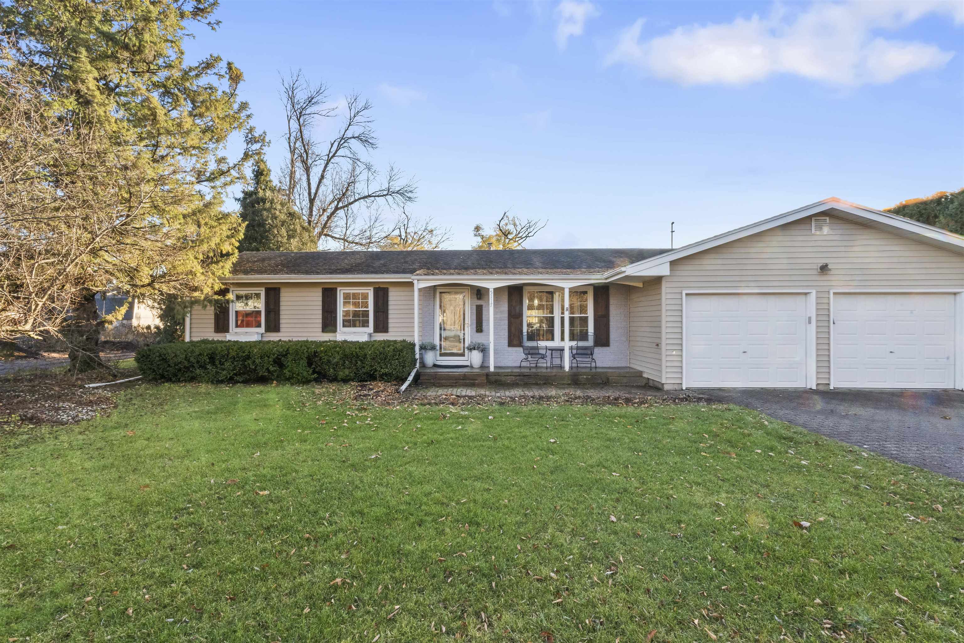 Show 12/1. Don’t wait to make this charming 4 BR/2BA ranch style home yours! Step inside to be greeted by a desirable layout that seamlessly connects the living, dining, & kitchen areas alike. Eat-in kitchen offers ample cabinetry/counter space w/ breakfast bar adjacent to add'l dining area & living room w/ cozy wood burning fp. 4 ML beds include the owners suite w/ walk-in closet, walk-through full bath & private access to back deck! Finished LL offers a spacious office/flex room & secondary family room perfect for everyday living or entertaining! 2 car attached garage & 1 car detached in the backyard great for extra storage. Ideal central Fitchburg location, Oregon SD & sat on sprawling .8 acre lot w/ deck & patio overlooking the yard. Updates include 20' furnace/AC & 18' water softener