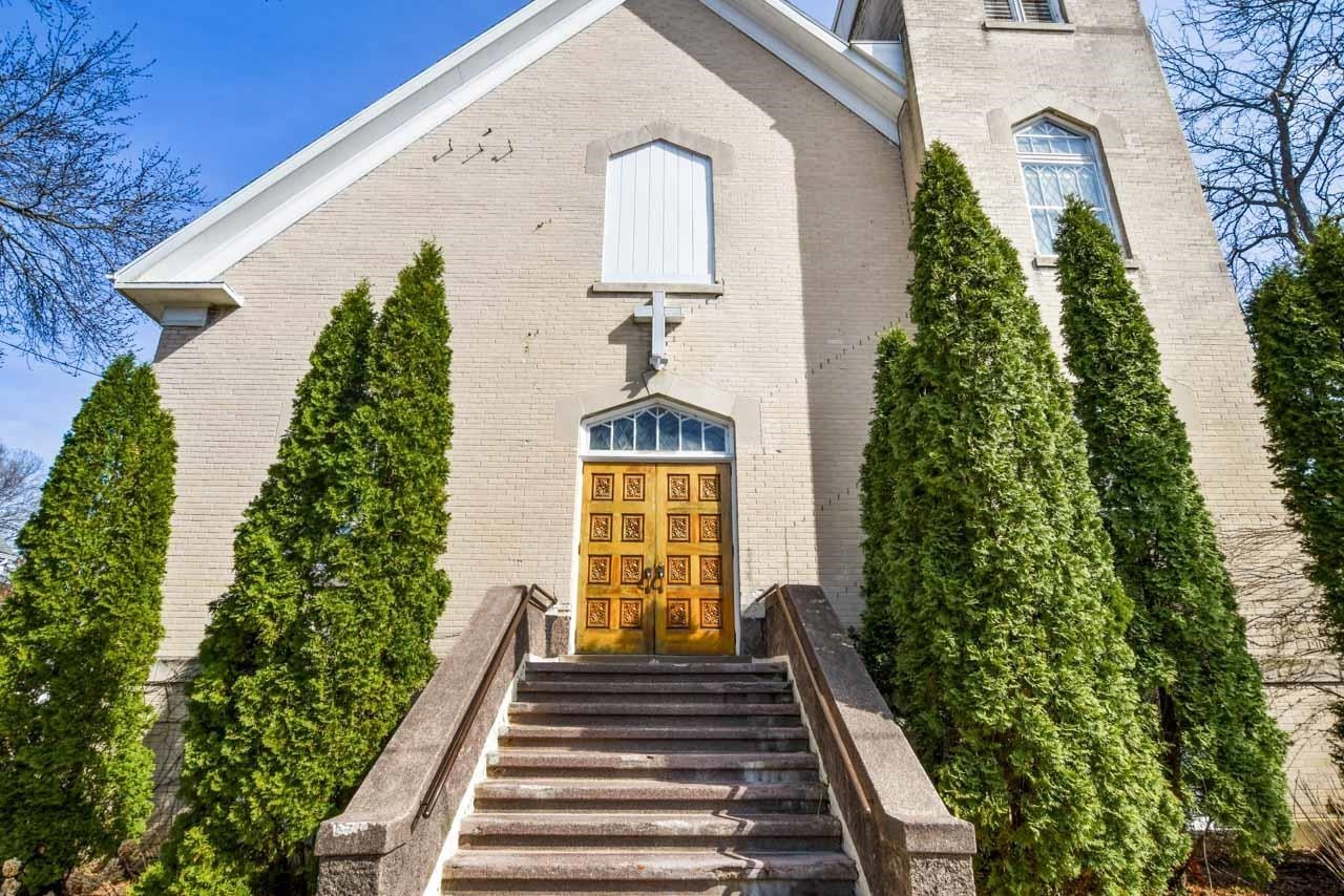 Bring your imagination and entrepreneurial spirit to this beautiful and well maintained cream city brick church.  The current zoning allows a plethora of uses ranging from single family, multi-family, office, and some commercial uses. The vaulted ceilings and unique spaces can be repurposed or continue their current function which already includes a kitchen, several bathrooms, office, large meeting spaces, and a quant bell tower room.