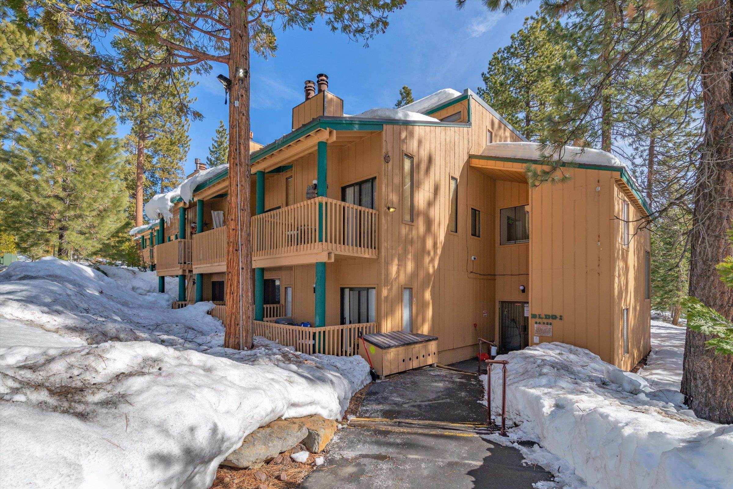 JUST REDUCED!!! Excellent Opportunity to own in the highly sought-after Kings Run. Close to parking and forest. Quiet & peaceful  This lower level studio w/ built in bunk room makes the perfect cozy winter getaway, Tahoe home or employee housing & is close to Everything! Only 10 min to Northstar & Kings Beach & minutes to hiking, biking, skiing & snowmobiling trails, shopping and dining as well. Ski locker. There is also long term storage for RV's and snowmobiles for owners w/ acceptable permit.
