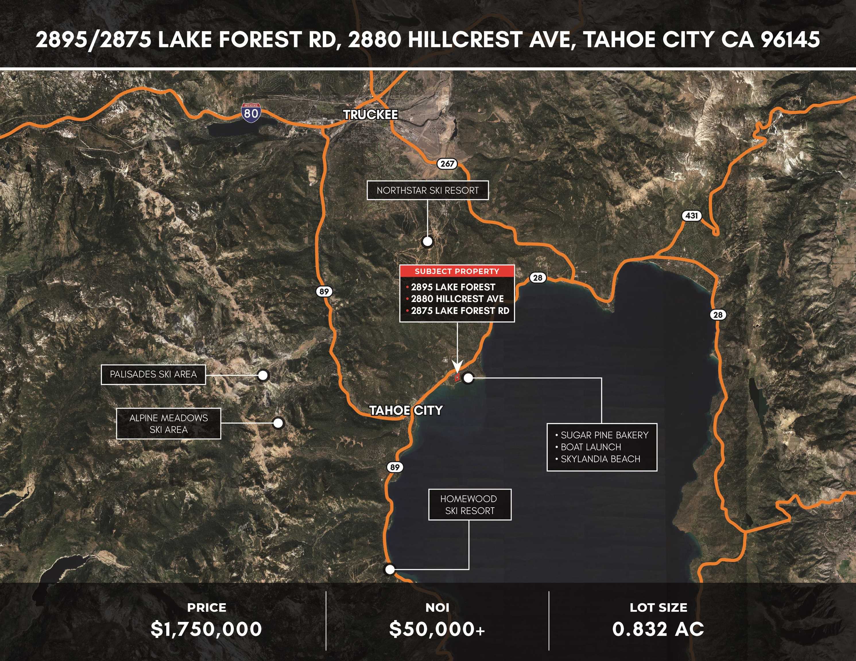 2895/2875 Lake Forest Road, Tahoe City, CA 96145